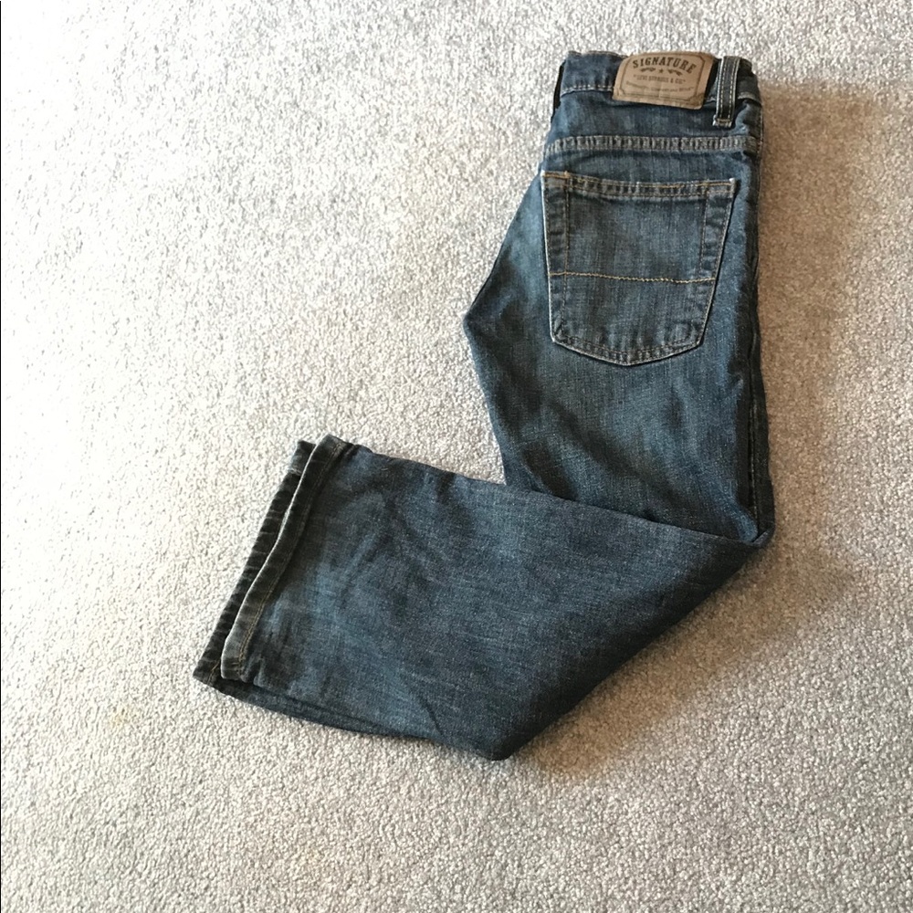 Signature Levi Strauss bootcut boys jeans.